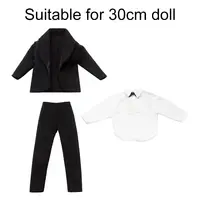 Chemise et pantalon trempés de beurre pour hommes, vêtements décontractés pour hommes, accessoires de fête de mariage, 03/Wear, 30cm, 1/6 6