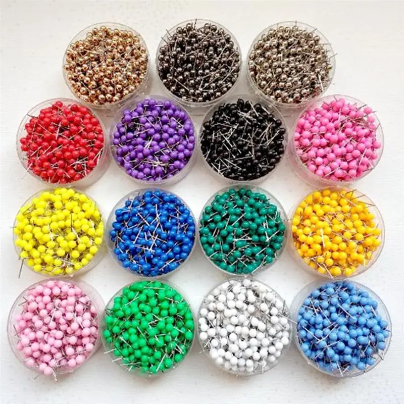 Push Pin Tacks Map Board Round For Thumb Cork Push Drawing Maps Decorative Redbulletin Clear Short Marking Clips