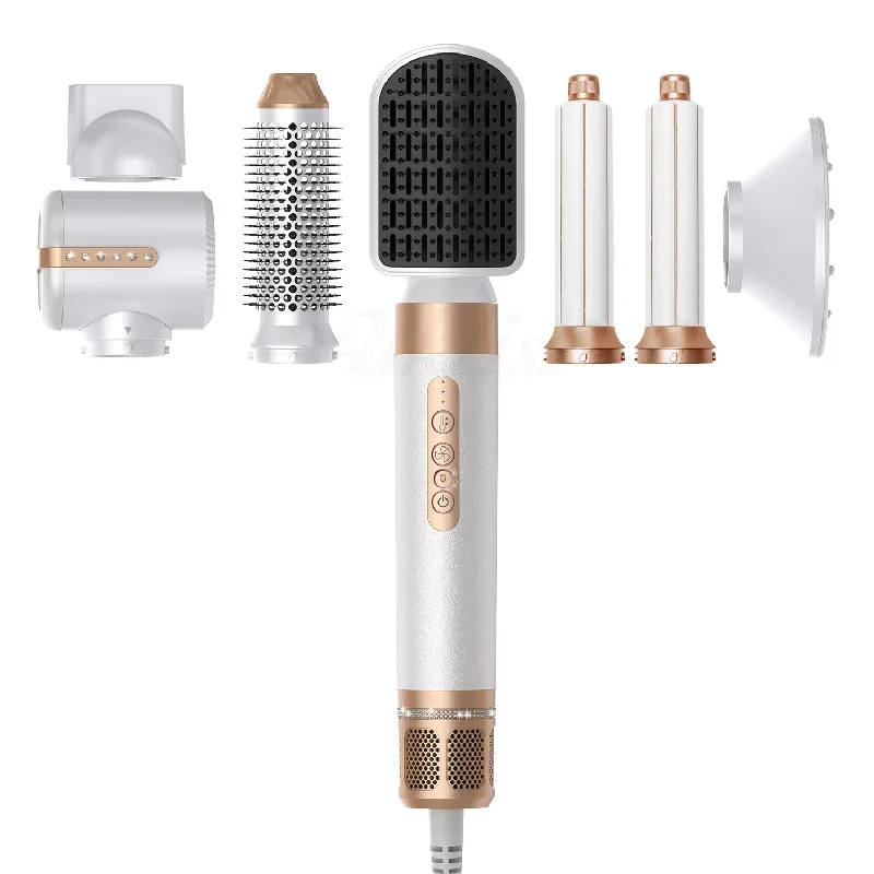 Professional Hair Dryer 7 in 1 Hair Styling Tools Complete Set Salon Brushless Motor 110000rpm High Speed Ionic Dryer