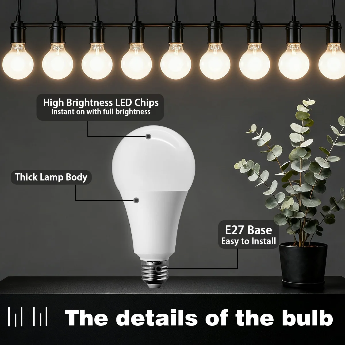 1-10PCS 20W Dimmable LED Bulb Hight Bright E27 Lamp 3000K 4000K 6000K S813fcb6dae63470388ce28340c77905cP