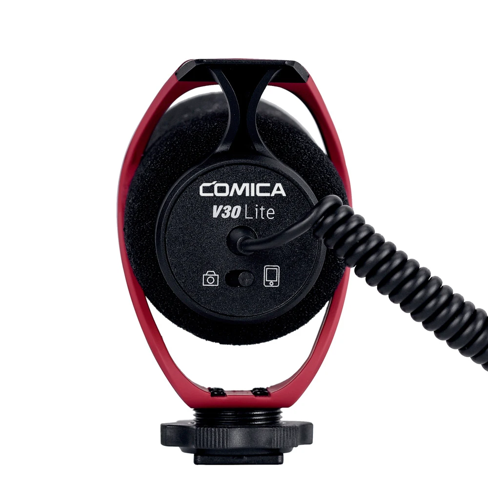 Microfono shotgun supercardioide Comica CVM-V30 LITE per videocamera, microfono a condensatore professionale per registrazione video e vlogging con supporto antiurto - immagine 6