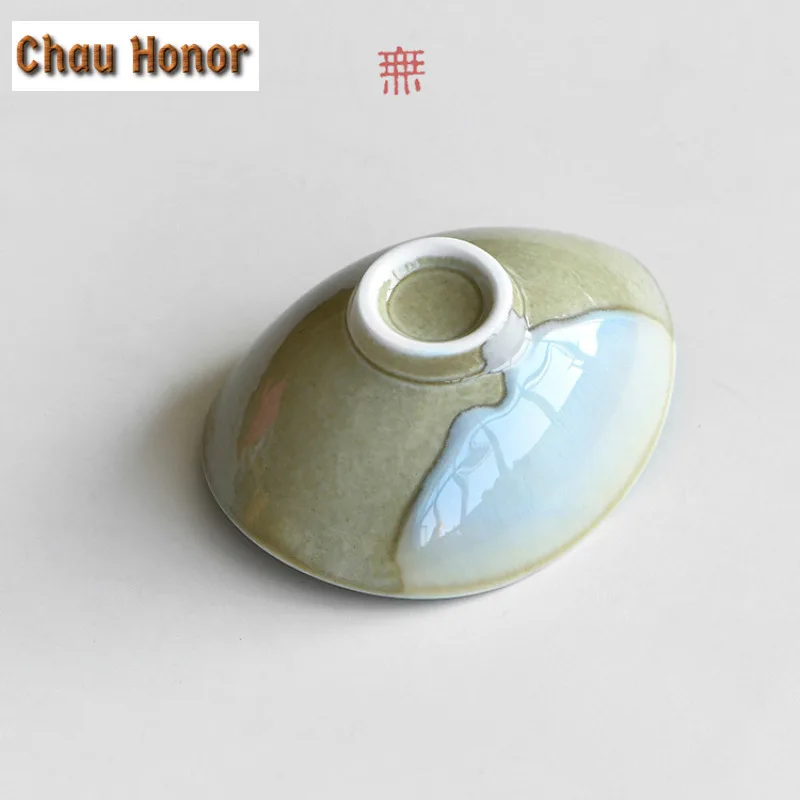 Creative Crescent Coarse Pottery Tea Scoop Antique Tea Infuser Spoons Shovel Chahe Household Awakening Tea Ladle for Tea Craft