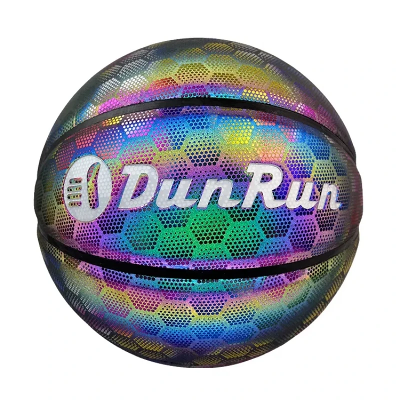 

Night Light Up Official Glowing Hologram After-glow Noctilucent Strontium Aluminate Luminous Ball Reflective Basketball Balls