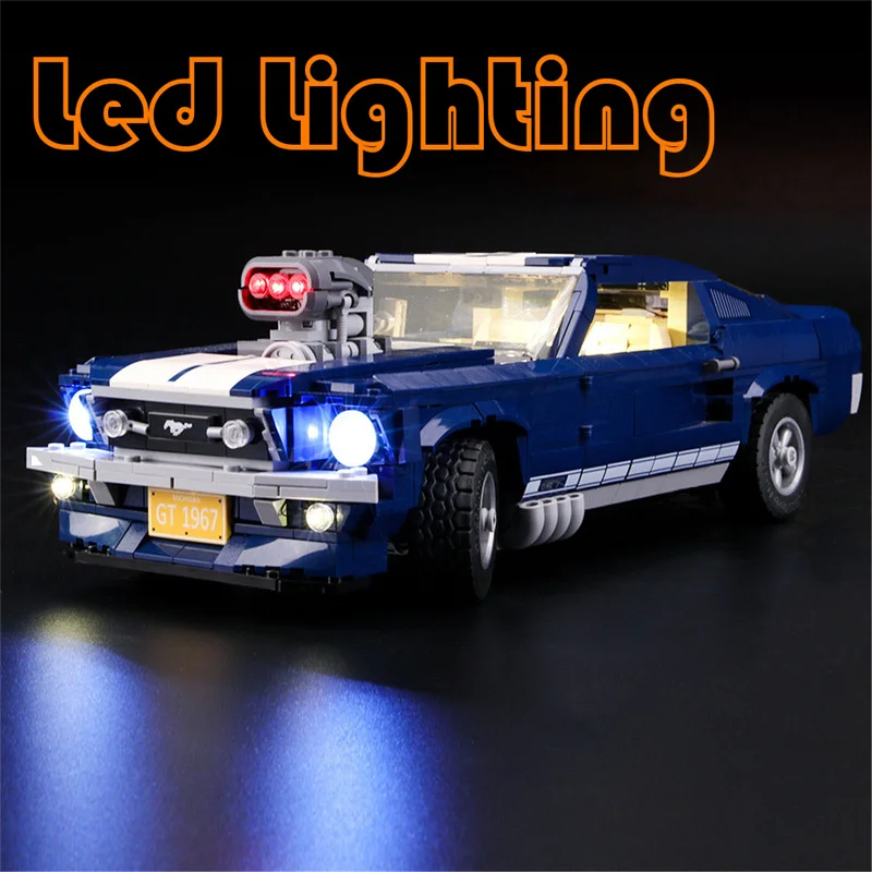 

Осветительный набор для 10265 Technic Car City, скоростные чемпионы, Fordsed Mustangings не включает Строительные блоки (только светодиодный фонарь)
