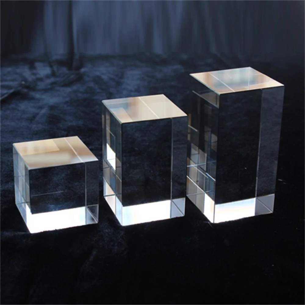 Klar Acryl Cube Kosmetik Display-ständer Schmuck Fotografie