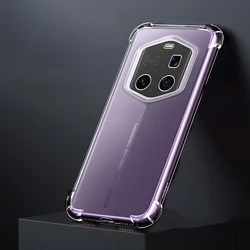 Clear Silicone Airbag Soft Phone Case - Shockproof Simple Back Cover for Honor Magic7 RSR (Clear)