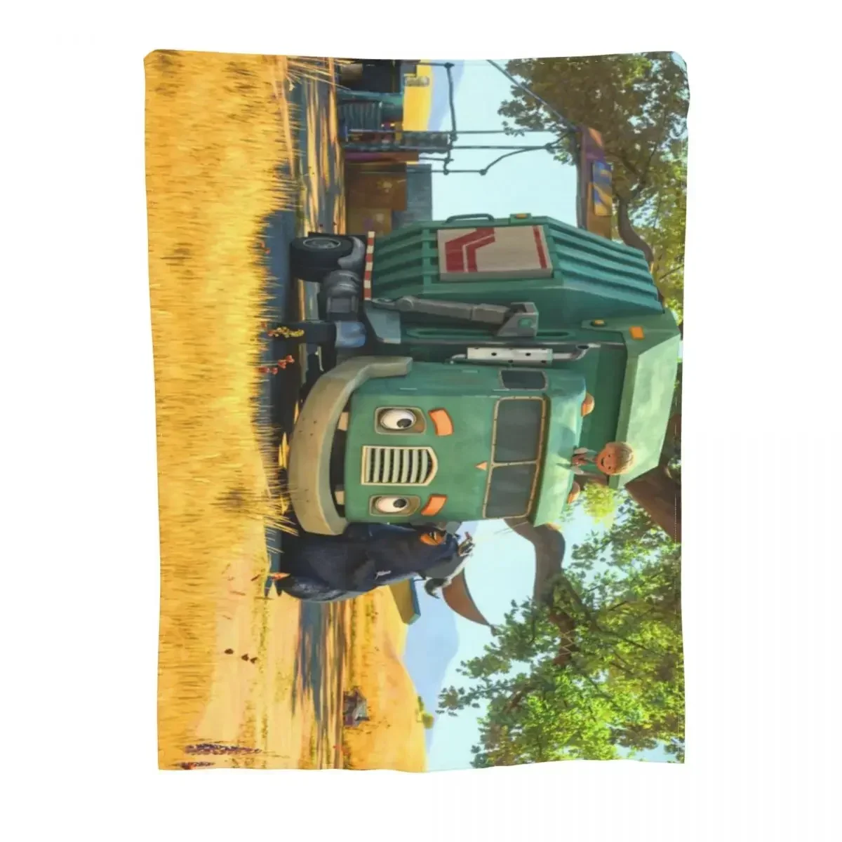 Funny Trash Truck gift for fans trash truck netflix Throw Blanket valentine gift ideas Plush Blankets 3