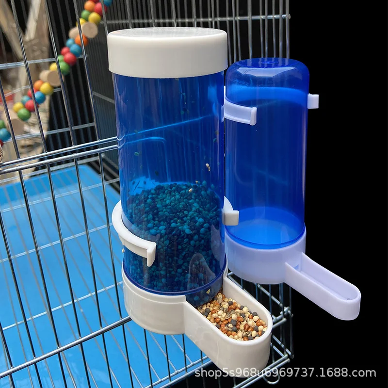 Pet Bird Automatic Drinker Feeder Blue Bird Feeder Cage Parrot Feeding Tool Automatic Bowls And Drinkers 1 Pc bird feeder parrot feeder parrot feeding bowl bird water drinker pet water feeder