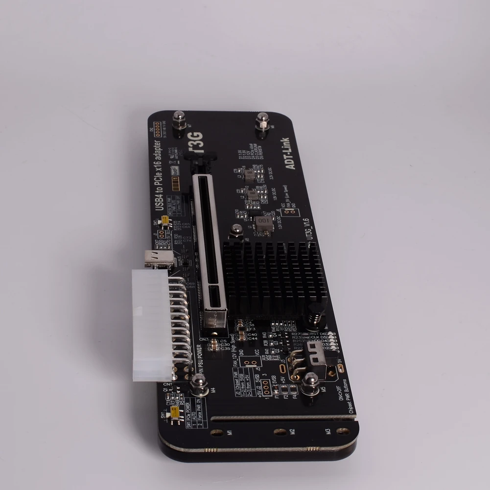 ADT-Link USB4 to PCIe x16 eGPUアダプター Notebook External Graphics Card USB4 to PCIe x16 eGPU