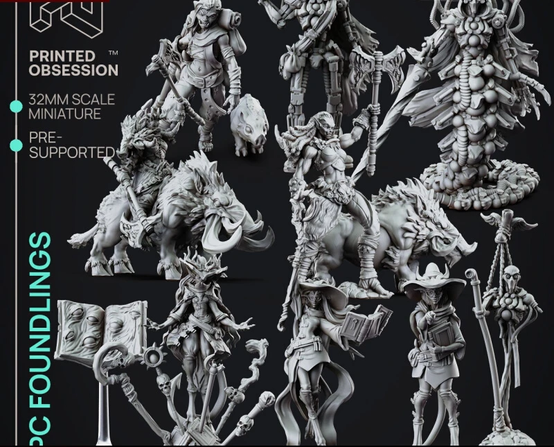 Tivlin Mage Orc Knight Machine Man Killer Dungeons Dragons Dnd Runners Gioco Da Tavolo Figure Di Scacchi Figura In Resina