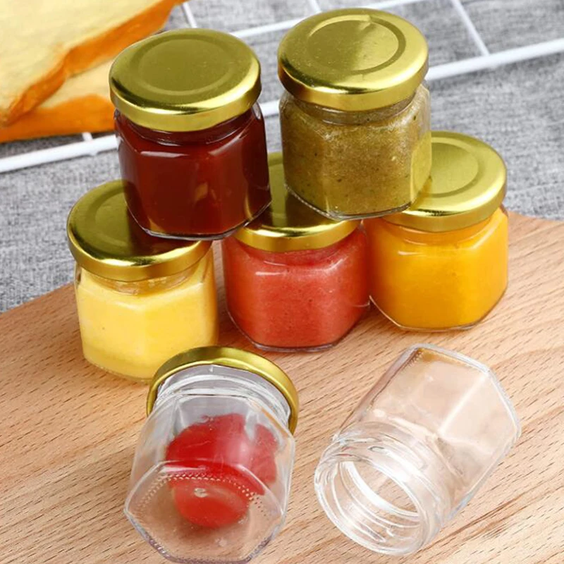 12-Pack, 5oz]Mini Glass Food Storage Containers, Small Glass Jars