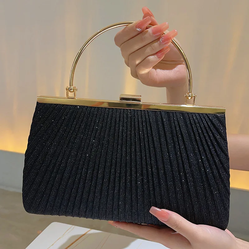 New Luxury Handbag Large Capacity Clutch Bag Socialite Princess Style Party Evening Dress Shoulder Crossbody Bag