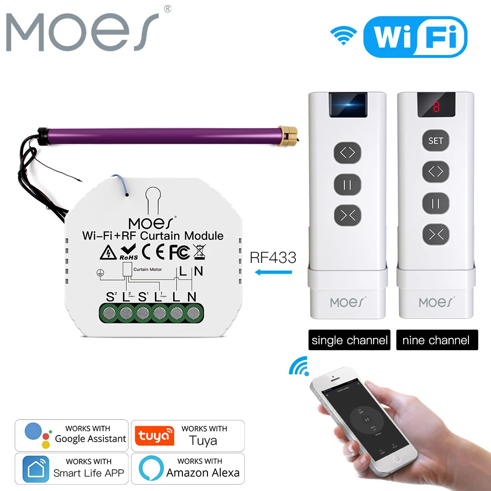 Il modulo interruttore dimmer intelligente Tuya WiFi supporta l'interruttore dimmerabile delle