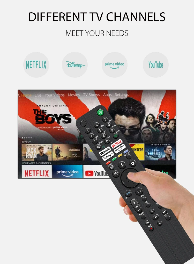 RMF-TX520E Voice TV Fernbedienung für Sony, kompatibel mit 4K 8KHD Smart TV Fernbedienung KD-65X80 KD-75X80J Serie Controller – Detail 6