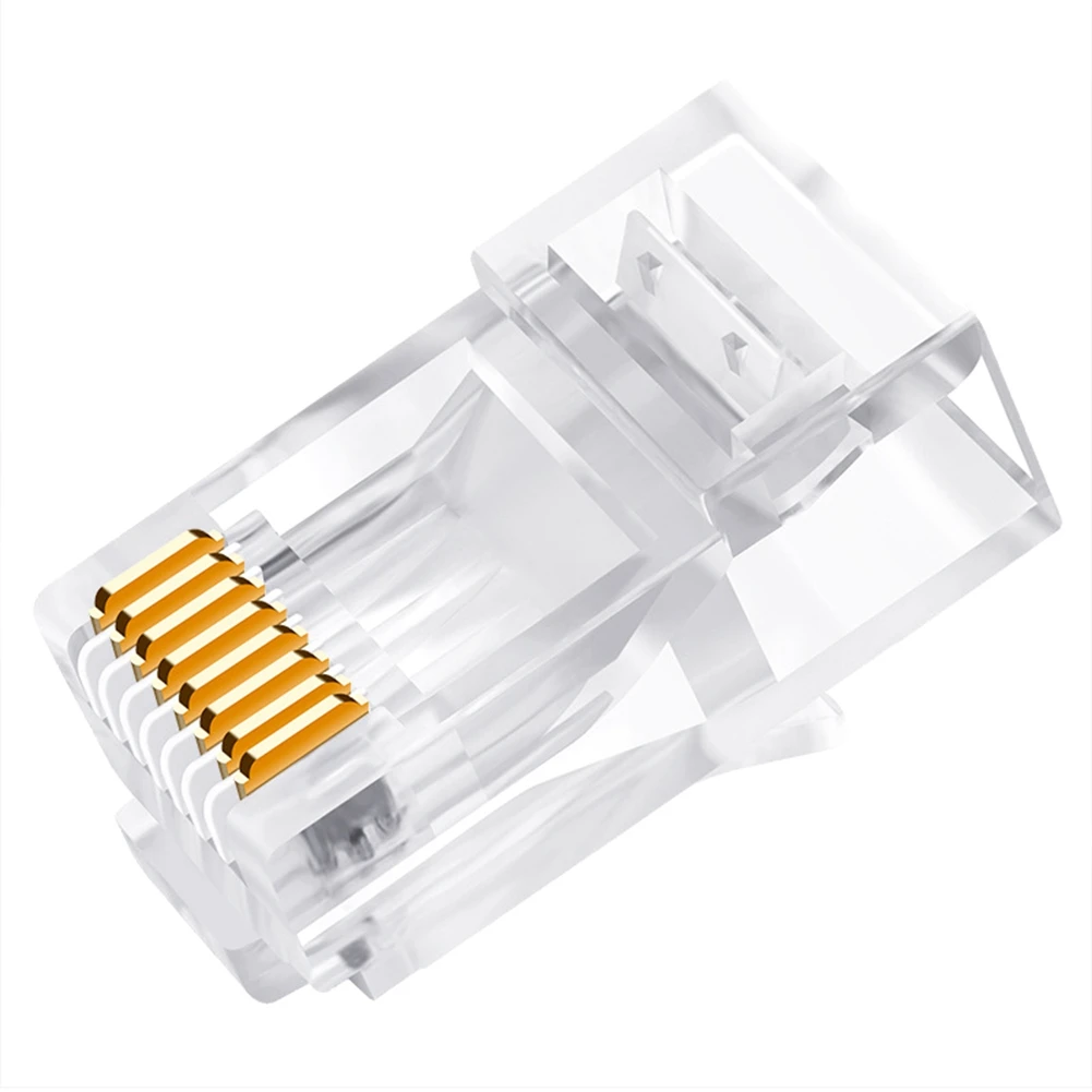 

Гигабитная неэкранированная Хрустальная головка RJ45 CAT6, категория 6, инженерная сетевая кабельная головка 8P 8C с медным сердечником, 100 шт.