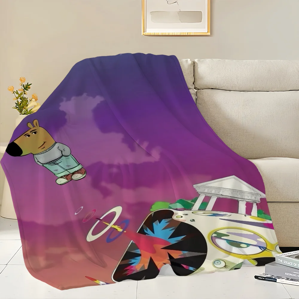 Meme Funny Chill guy Blanket Skin friendly comfort warm soft plush blanket suitable sofa living room office bedroom 4