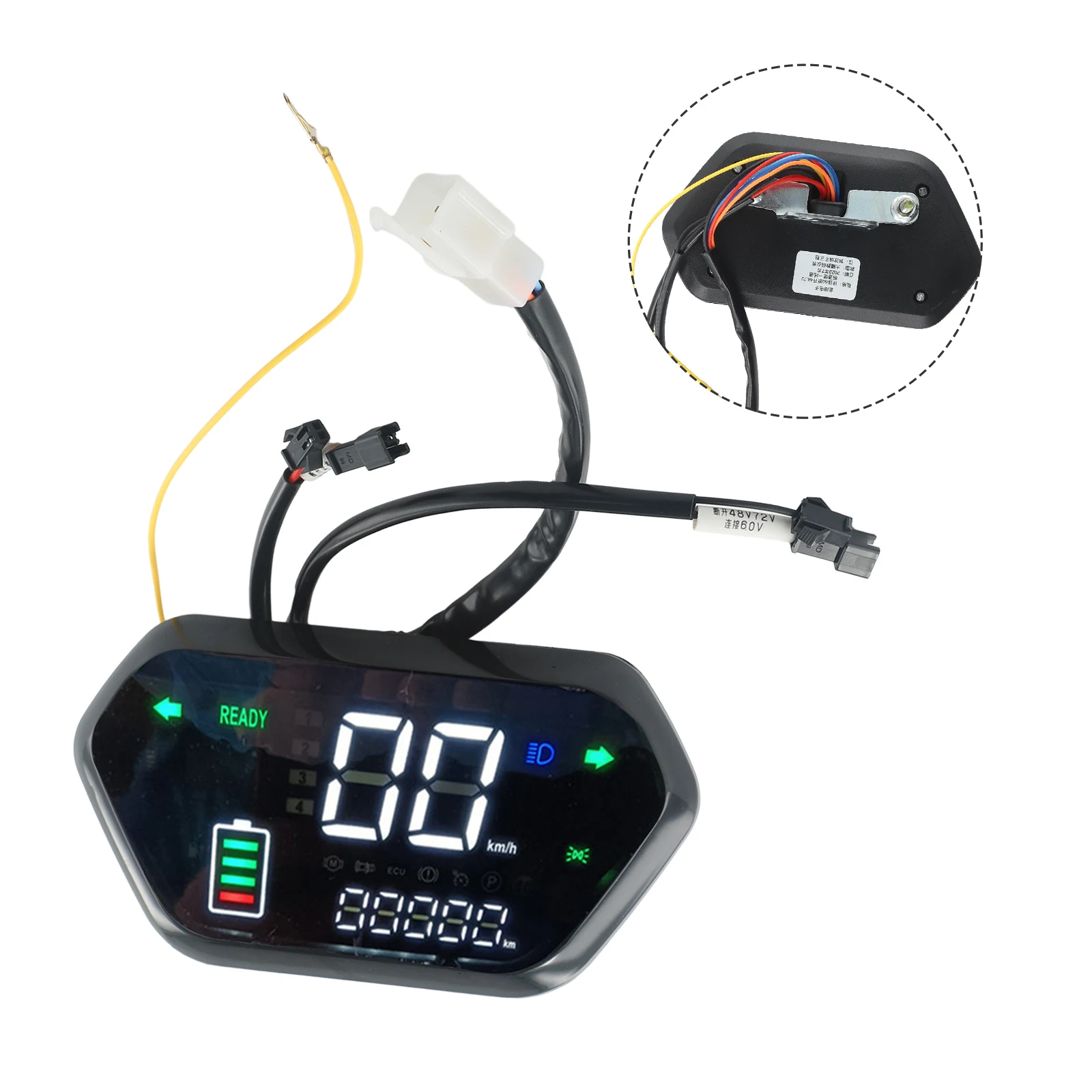 

Ebike LED Display 48V 60V 72V 6Pin Display Meter Control Panel For EBike Electric Scooter Motor Speedometer E-bike Accessories