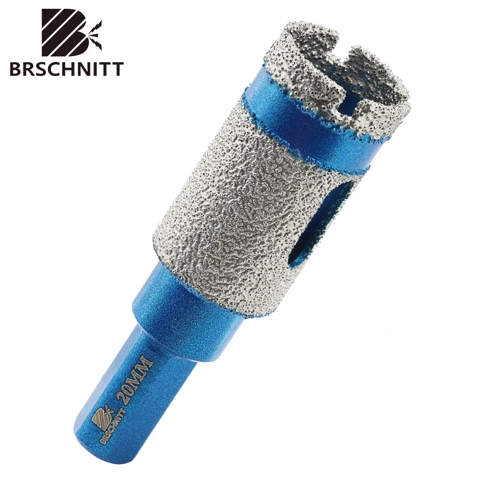 BRSCHNITT 1 Stück Diamantbohrer Fräser Lochsäge für Fliesenkronen Granit Marmor Stein Durchmesser 20/25 mm mit Sechskantschaft
