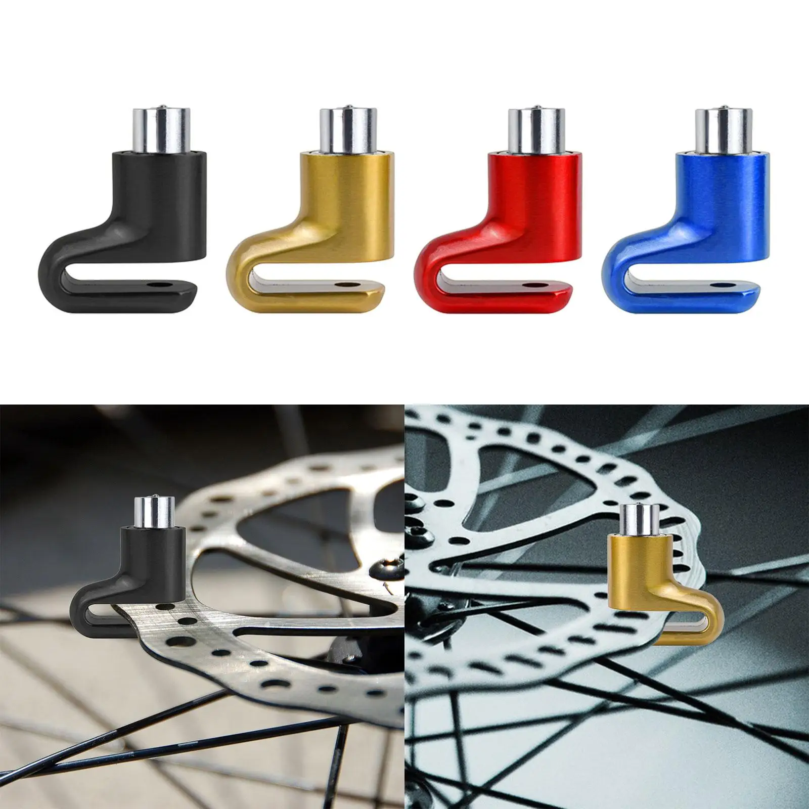 Disc Brake Lock Durable Universal Zinc Alloy Waterproof Anti Lost Disc Lock for Bicycle Motorbike Bike Riding Equipment Cycling