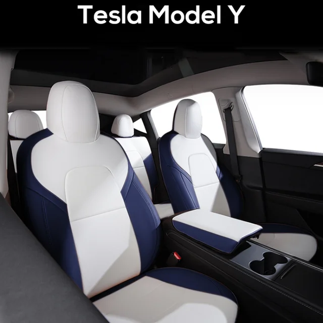 For 2024 Newest Tesla Model 3 Highland Fully Seat Covers Nappa Leather  Front Rear Car Seat Cushion Armrest Cover Interior Decora - AliExpress