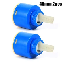 

2PCS Faucet Mixing Valve 35/40mm Ceramic Cartridge Hot And Cold Water Faucet Spool Mixer Replacement Tap Valve For Bathroom