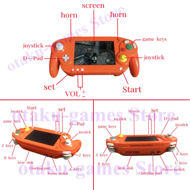 2025年最新 7インチIPS液晶アーケードゲーム機、ニンテンドーWii