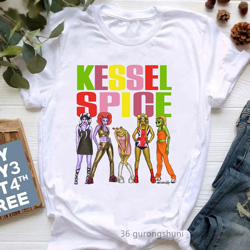 Cool Spice Girls T-Shirt Frauen T Shirt Maiden Tops Buchstaben Drucken Graphic Tee Shirt Femme Streetwear 90er Jahre Tumblr Kleidung – Detail 22