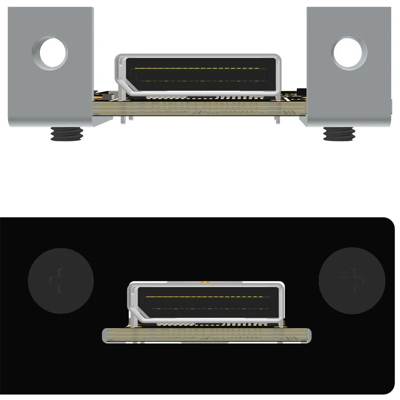 NVMe zu SFF-8611 8612 Adapter Riser OCuLink Grafikkarten-Verlängerungskabel PCIE 5.0 X4 Gen5 M.2 Anschluss für Mini-PC SSD GPU – Detail 4