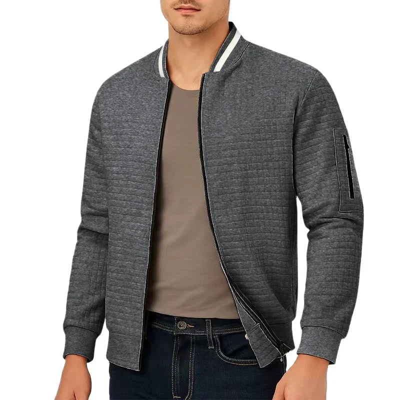 Animal Game Men Casual Jacket Coat Zip Up Sweatshirt Autumn Outdoor Sportwear Long Sleeve Sport Jackets Plaid Cycling Streetwear