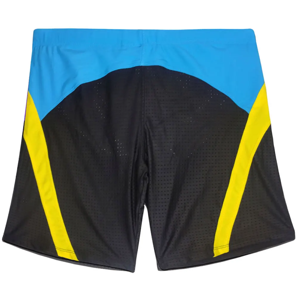 Men's Swim Short Boxers Sexy Swimming Mesh GYM Running Sport Beach Pants Swimsuit Swimwear Sexy Male Bathing Suilt Surfing