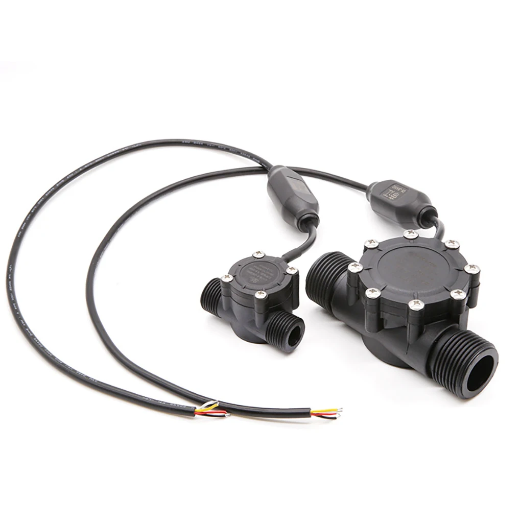 Water Flow Sensor High Precision Liquid Flow Rate Sensors NPN Pulse Signal to 48