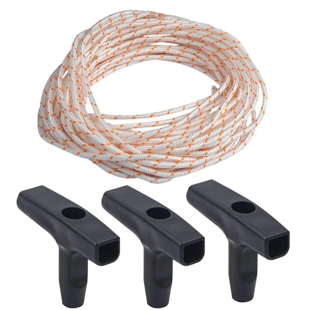 Corde De Démarrage 6 Mm X 4 M - Pour Tronçonneuse, Tondeuse, Outillage Jardin, Résistante à L'huile Et à L'essence (polyamide)