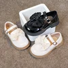 Girls Leather Shoes for Party Wedding Soft Sole Children Princess Shoes with Bow-knot Lightweight Fashion Kids Performance Shoes 1