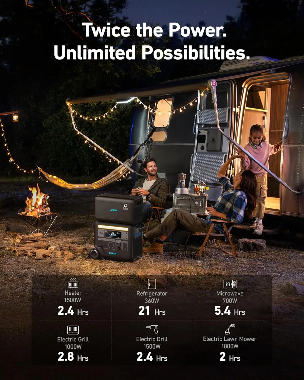 2025-hotSOLIX F2000 Portable Power Station,PowerHouse 767 and 760 Expansion Battery,4096Wh LiFePO4 Battery with 4 AC Outlets Up