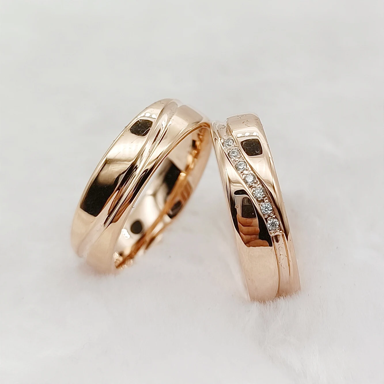 Rose Gold Conifer Couple Ring - Beth Millner Jewelry