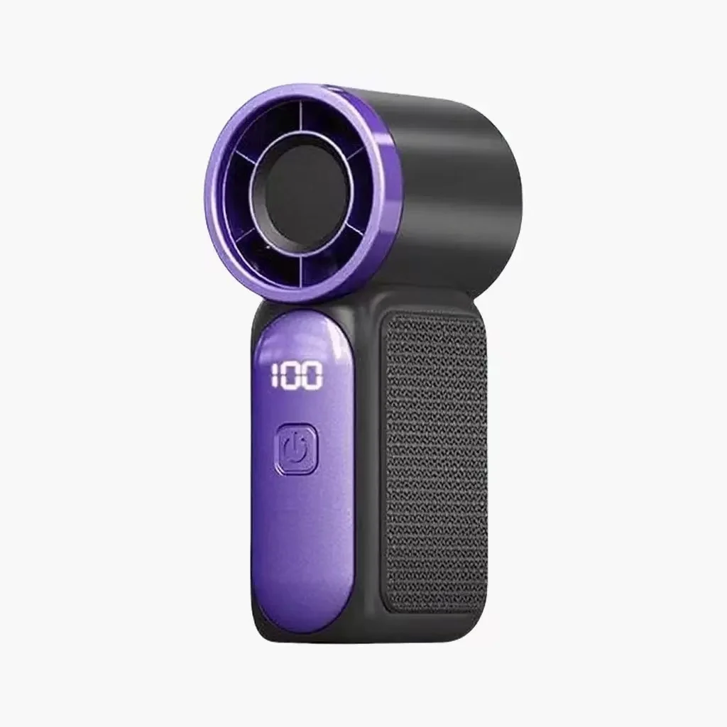 Compact Rechargeable Mini Turbo Fan with Digital Display
