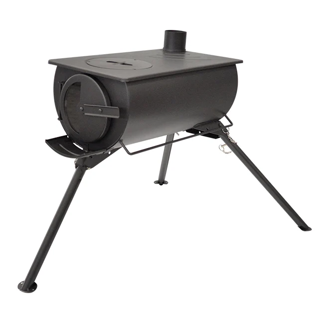 

2022 China Modern design wood stove camping burning folding tent stove