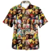 Men's Vocation Lapel Camisa 3d Printed Wine Glass Fashion Oversized Hawaiian Shirts Men Women Summer Beach Short Sleeve Blouse 3