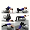 1PC Thickened capsule ball massage training fitness ball yoga ball (with air cylinder air plug air pull)