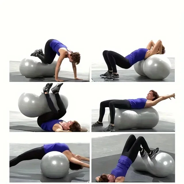1PC Thickened capsule ball massage training fitness ball yoga ball (with air cylinder air plug air pull)