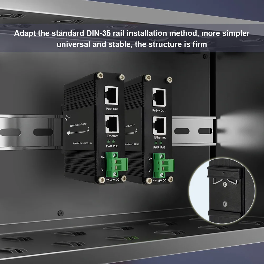 Splitter PoE Gigabit - Convertitore 48V A 12V 2A, Per Telecamere IP, Access Point VoIP - Foto 12