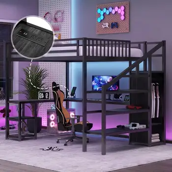 Queen Loft Bed Set 1
