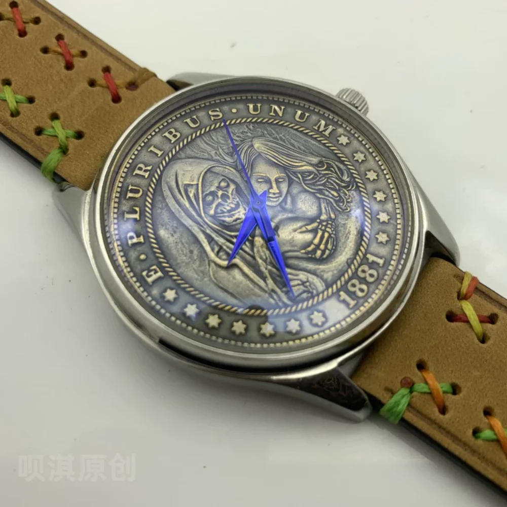 Orologio Punk Orologiaio Indipendente Fatto A Mano St2130 Cinturino Meccanico Automatico Punk Orologi Da Polso Meccanici Da Uomo Dropshipping