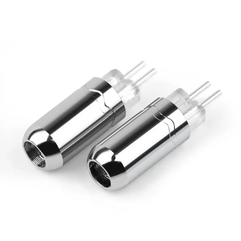하이파이 0.78mm 2핀 이어폰 커넥터 알루미늄 합금 골드 로듐 도금 DIY 헤드폰 케이블 수리 플러그 DIY 0.78 오디오 어댑터