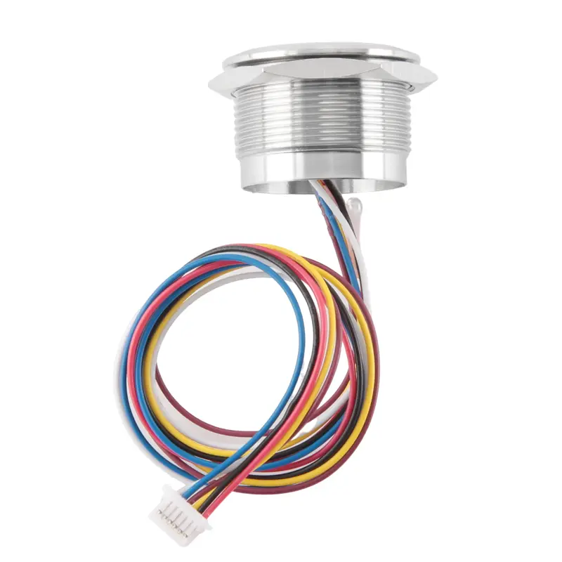 R503 Circular Round RGB Ring Indicator LED Control DC3.3V MX1.0-6Pin Capacitive Fingerprint Module Sensor Scanner-TCES image 2