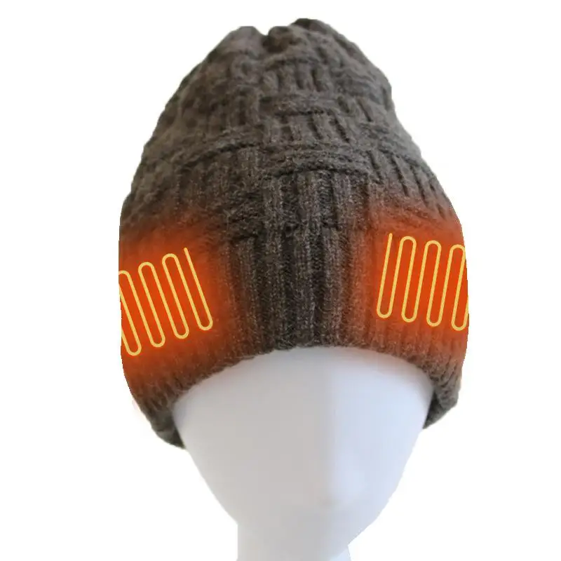 

Winter Heated Hat Adjustable Electric Warm Heated Hat Electric Rechargeable Warm Winter Heated Fleece Cap Men Women Outdoor
