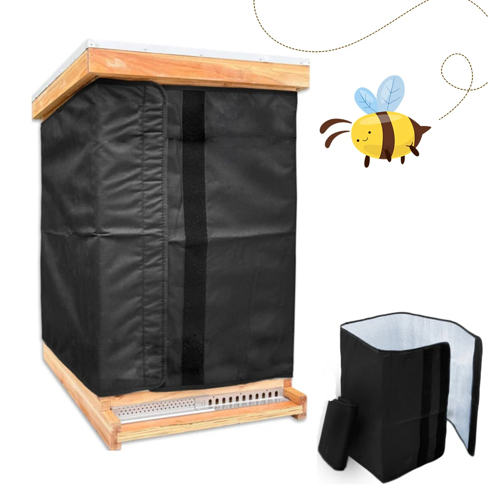 75.2 X 23.5 Inches 600D Oxford Winter Beehive Wrap Windproof Winter Bee Hive Protection Cover Beekeeping Supplies