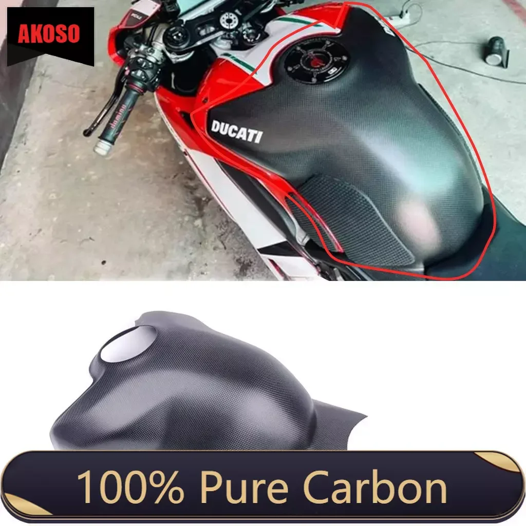 Motorrad modifizierte Ersatzteile für Ducati Panigale/Street fighter  v4/v4s/v4r Kohlefaser-Tankdeckel schutz zubehör - AliExpress