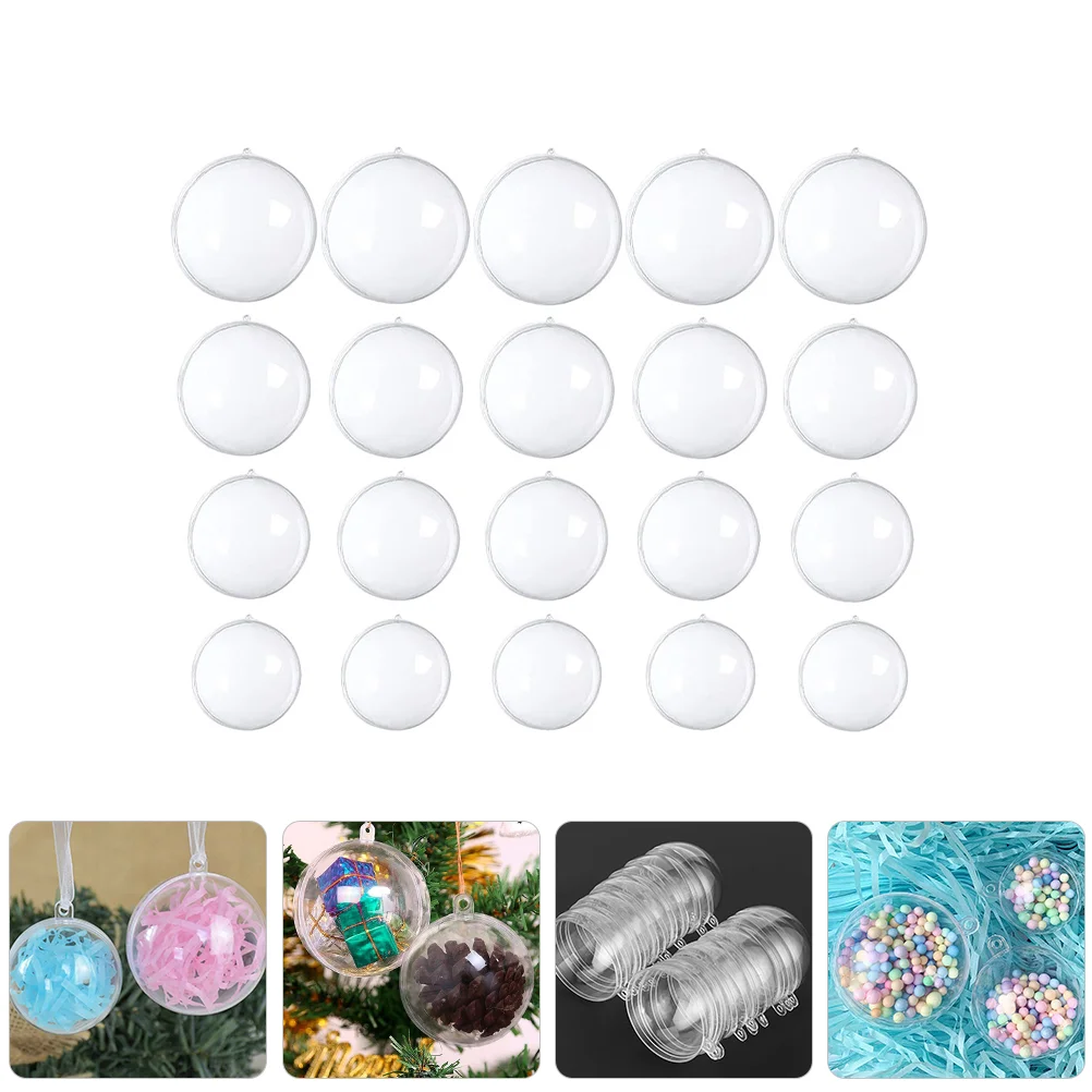 

4/5/6/7cm Christmas Transparent Ball DIY Christmas Trees Ornament Fillable Ball Wedding Party Home Decor Plastic