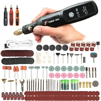 Mini Handheld Drill Mini Electric Drill Rotary Tool USB Wireless Woodworking Engraving Pen Dremel Tools For Jewelry Metal Glass
